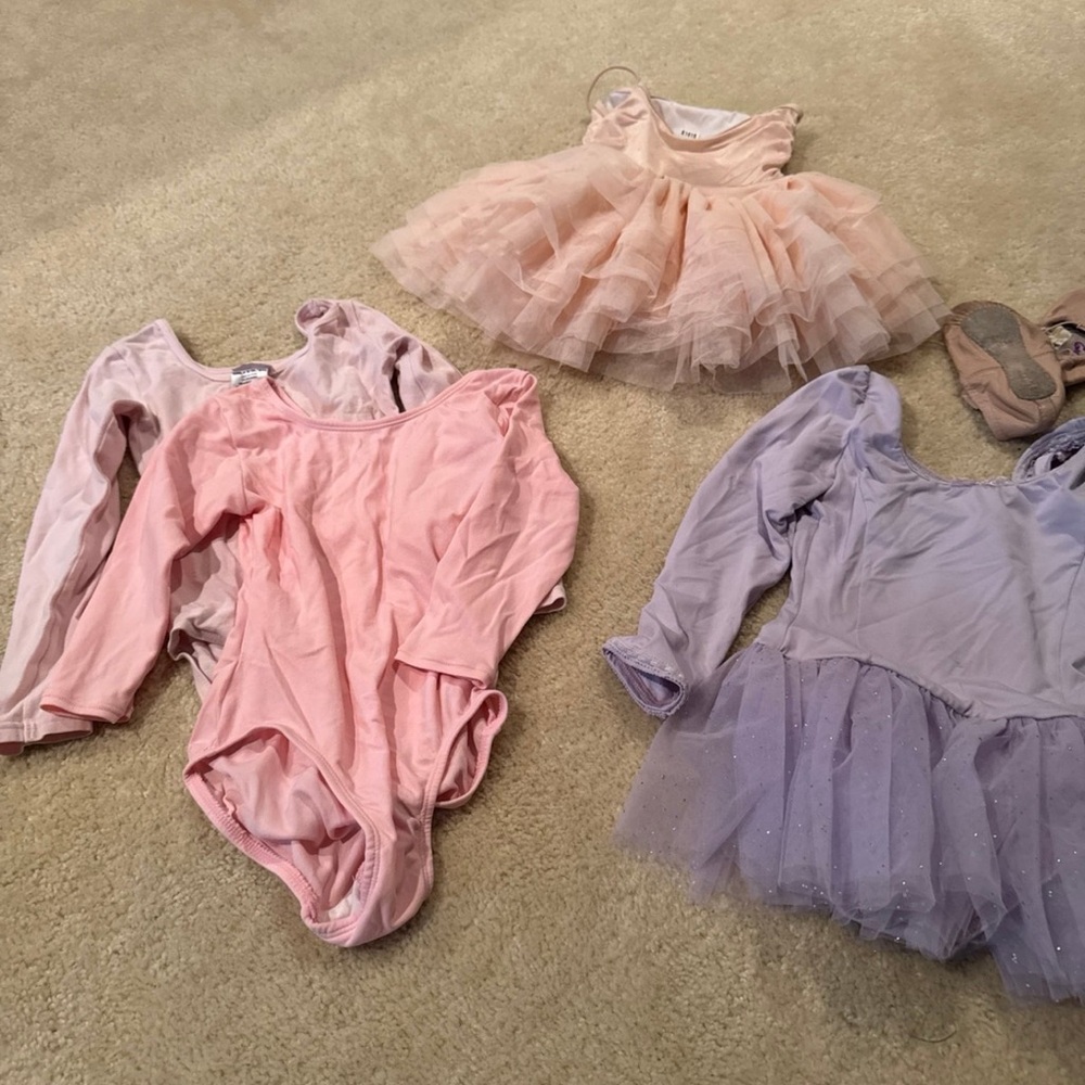 Bloch Pink and Lavender Dance Costume Set